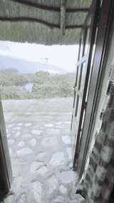 Lake view from the cottage — Crater-lake views right from your veranda